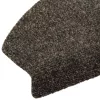  Öntapadós lépcsőszőnyegek Félkör 15 pcs Antracitszürke