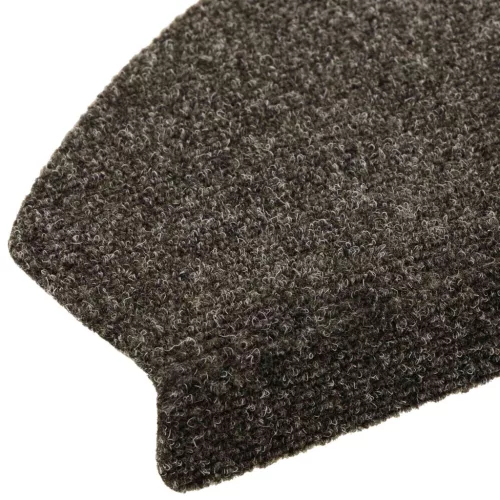  Öntapadós lépcsőszőnyegek Félkör 15 pcs Antracitszürke