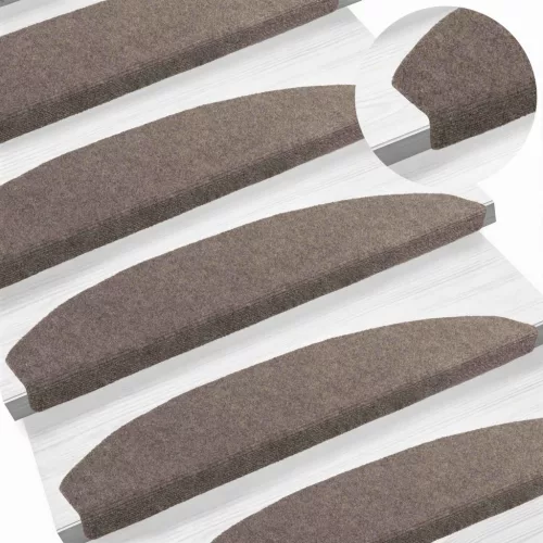  Öntapadós lépcsőszőnyegek 15 pcs Mohaachát 80 x 24,5 x 3,5 cm