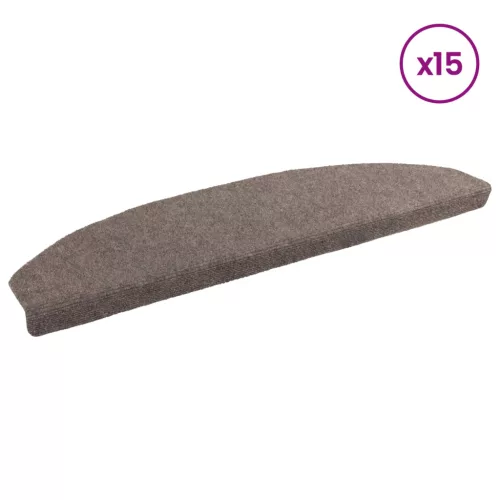  Öntapadós lépcsőszőnyegek 15 pcs Mohaachát 80 x 24,5 x 3,5 cm