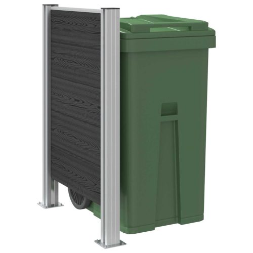  Hulladék Gyűjtő Kerítés Szürke 85 x 12 x 115 cm