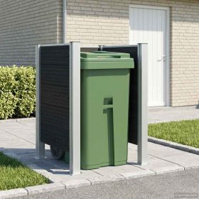  Hulladék Gyűjtő Kerítés Szürke 85 x 85 x 115 cm