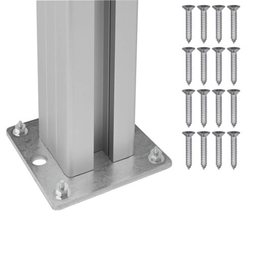  Hulladék Gyűjtő Kerítés Szürke 85 x 85 x 115 cm