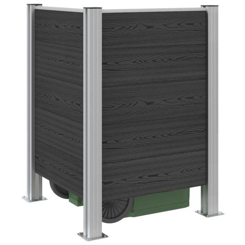  Hulladék Gyűjtő Kerítés Szürke 85 x 85 x 115 cm