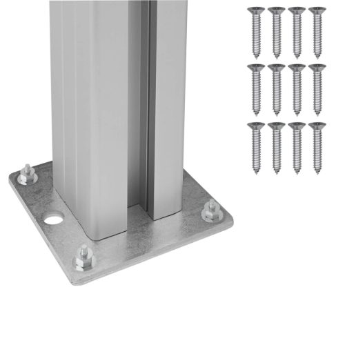  Hulladék Gyűjtő Kerítés Szürke 85 x 85 x 115 cm