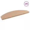  Öntapadós lépcsőszőnyegek Félkör 15 pcs Bézs 80 x 28 x 3,5 cm