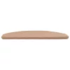  Öntapadós lépcsőszőnyegek Félkör 15 pcs Bézs 80 x 28 x 3,5 cm