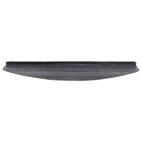  Öntapadós lépcsőszőnyegek Félkör 15 pcs Fekete 80 x 28 x 3,5 cm