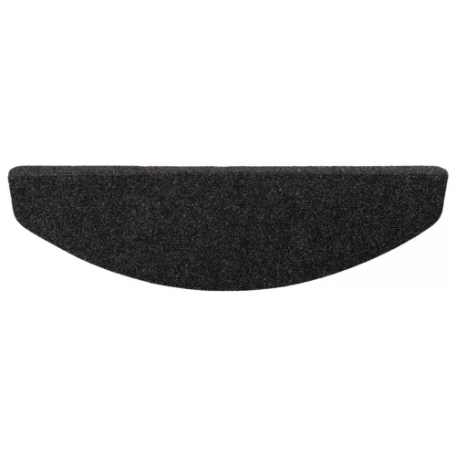  Öntapadós lépcsőszőnyegek Félkör 15 pcs Fekete 80 x 28 x 3,5 cm