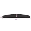  Öntapadós lépcsőszőnyegek Félkör 15 pcs Fekete 80 x 28 x 3,5 cm