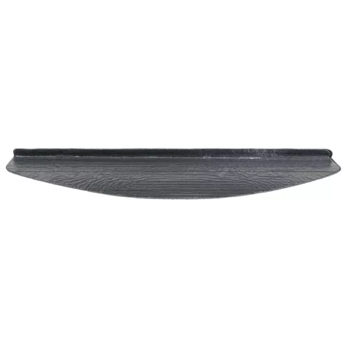  Öntapadós lépcsőszőnyegek Félkör 15 pcs Szürke 80 x 28 x 3,5 cm