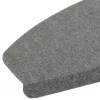  Öntapadós lépcsőszőnyegek Félkör 15 pcs Szürke 80 x 28 x 3,5 cm