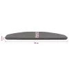  Öntapadós lépcsőszőnyegek Félkör 15 pcs Szürke 80 x 28 x 3,5 cm