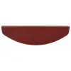  Öntapadós lépcsőszőnyegek Félkör 15 pcs Piros 80 x 28 x 3,5 cm