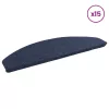  Öntapadós lépcsőszőnyegek Félkör 15 pcs Kék 80 x 28 x 3,5 cm
