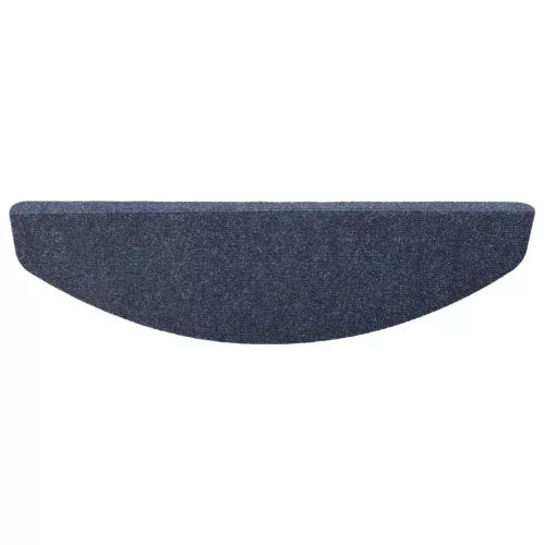  Öntapadós lépcsőszőnyegek Félkör 15 pcs Kék 80 x 28 x 3,5 cm