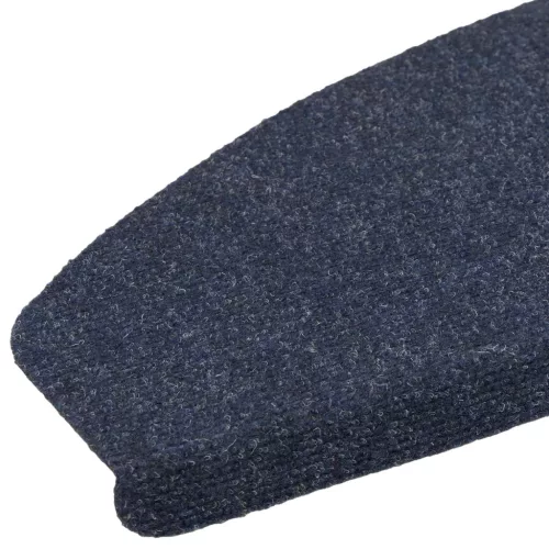  Öntapadós lépcsőszőnyegek Félkör 15 pcs Kék 80 x 28 x 3,5 cm