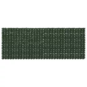  Erkély képernyő levelekkel Sötétzöld 400 x 150 cm