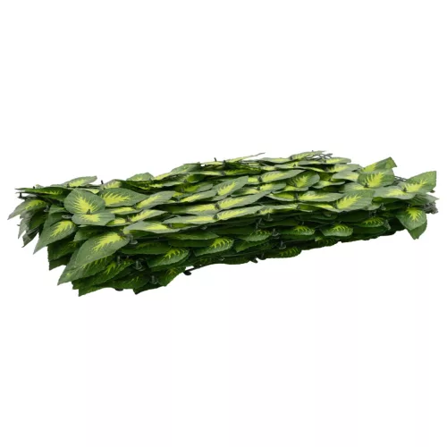  Erkély képernyő levelekkel Zöld és Sárga 300 x 150 cm