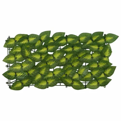  Erkély képernyő levelekkel Zöld és Sárga 300 x 150 cm