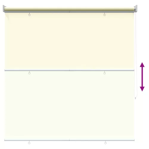  Roletta UV védelemmel Krémszínű 120 x 140 cm Poliészter