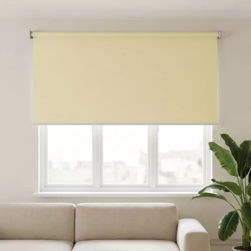  Roletta UV védelemmel Krémszínű 200 x 140 cm Poliészter