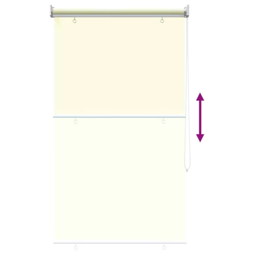  Roletta UV védelemmel Krémszínű 60 x 230 cm Poliészter