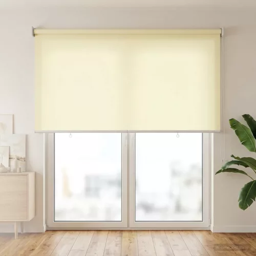  Roletta UV védelemmel Krémszínű 120 x 230 cm Poliészter