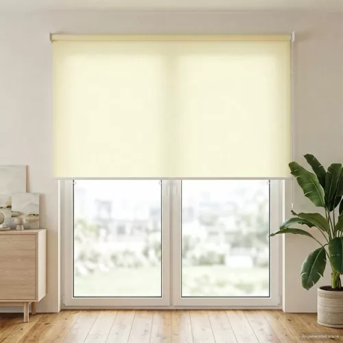  Roletta UV védelemmel Krémszínű 160 x 230 cm Poliészter