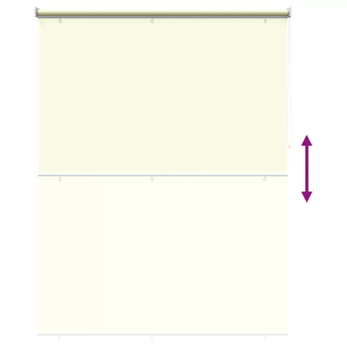  Roletta UV védelemmel Krémszínű 180 x 230 cm Poliészter