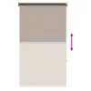  Roletta UV védelemmel Tópszínű 60 x 140 cm Poliészter