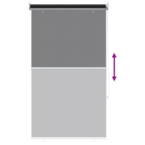  Roletta UV védelemmel Antracitszürke 100 x 140 cm Poliészter