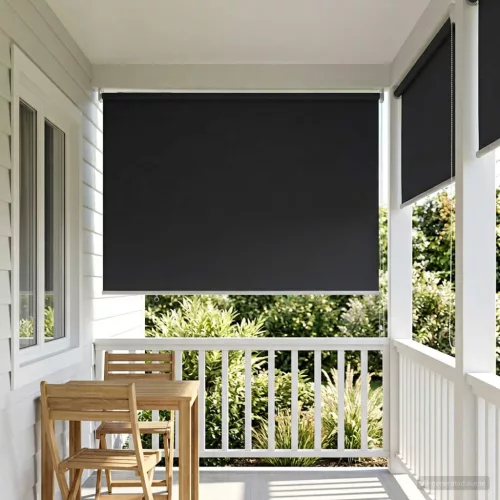  Roletta UV védelemmel Antracitszürke 120 x 140 cm Poliészter