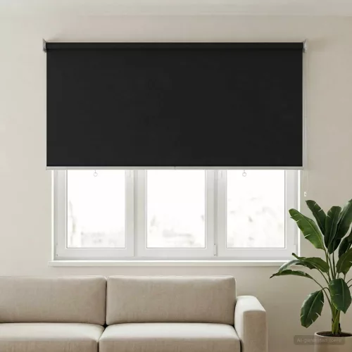  Roletta UV védelemmel Antracitszürke 120 x 140 cm Poliészter