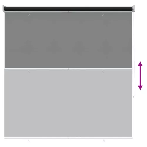  Roletta UV védelemmel Antracitszürke 140 x 140 cm Poliészter