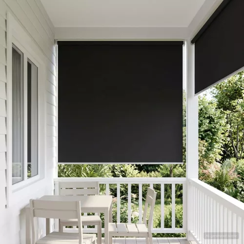  Roletta UV védelemmel Antracitszürke 180 x 140 cm Poliészter
