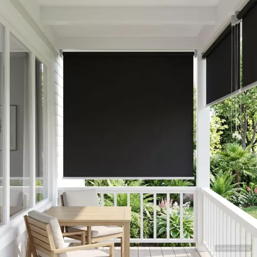  Roletta UV védelemmel Antracitszürke 80 x 230 cm Poliészter