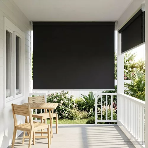  Roletta UV védelemmel Antracitszürke 100 x 230 cm Poliészter
