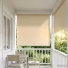  Roletta UV védelemmel Bézs 120 x 140 cm Poliészter