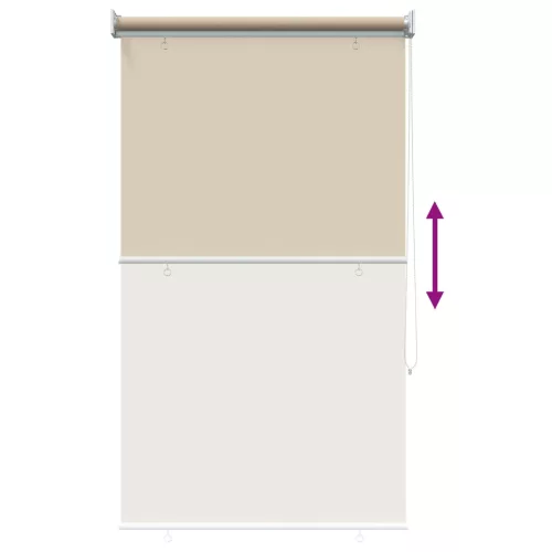  Roletta UV védelemmel Bézs 80 x 230 cm Poliészter