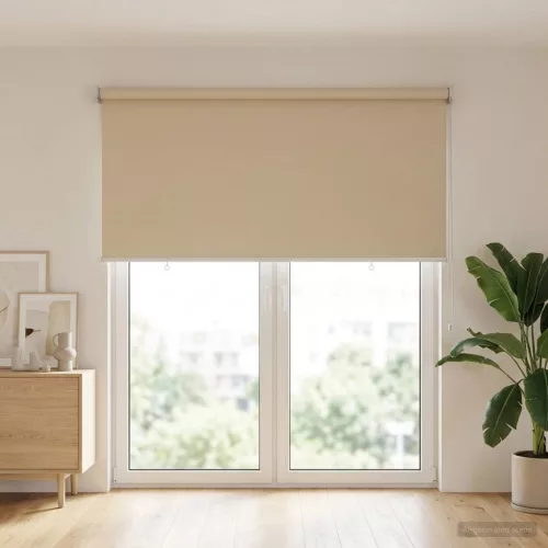  Roletta UV védelemmel Bézs 140 x 230 cm Poliészter