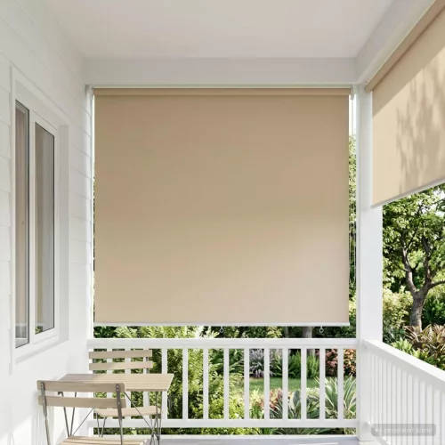  Roletta UV védelemmel Bézs 180 x 230 cm Poliészter