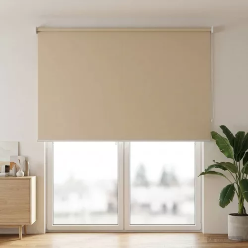  Roletta UV védelemmel Bézs 180 x 230 cm Poliészter