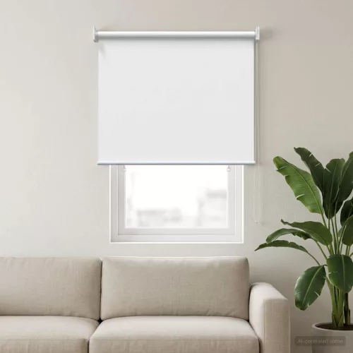  Roletta UV védelemmel Fehér 80 x 140 cm Poliészter