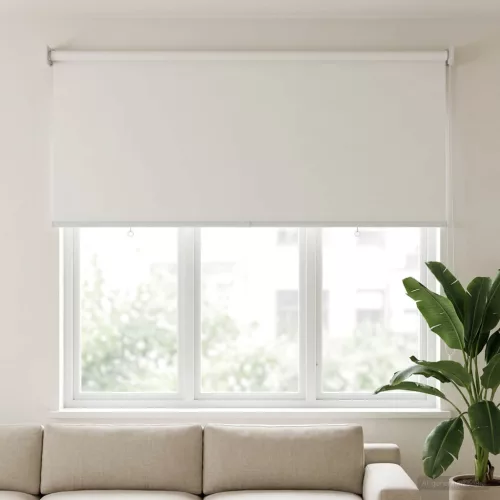  Roletta UV védelemmel Fehér 120 x 140 cm Poliészter