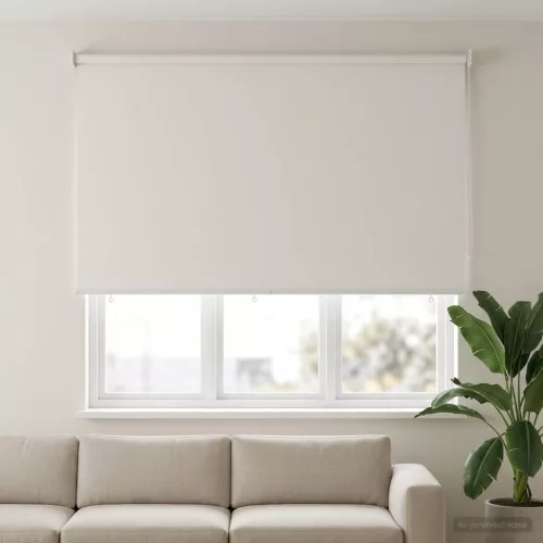  Roletta UV védelemmel Fehér 160 x 140 cm Poliészter