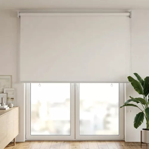  Roletta UV védelemmel Fehér 60 x 230 cm Poliészter