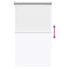  Roletta UV védelemmel Fehér 60 x 230 cm Poliészter