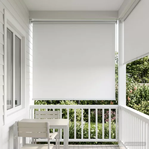  Roletta UV védelemmel Fehér 100 x 230 cm Poliészter