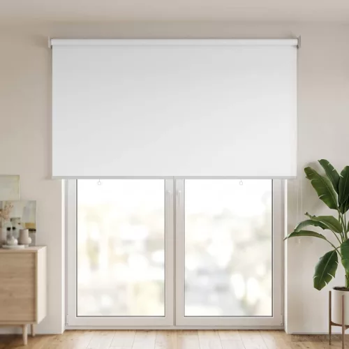  Roletta UV védelemmel Fehér 100 x 230 cm Poliészter